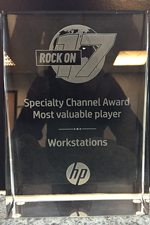 Photo of Systemactive's International HP Speciality Award for Workstations