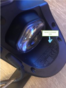 Photo of serial number on Reverb Mask