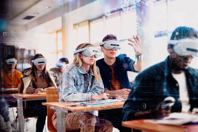 A demonstration of a Pico virtual reality headset