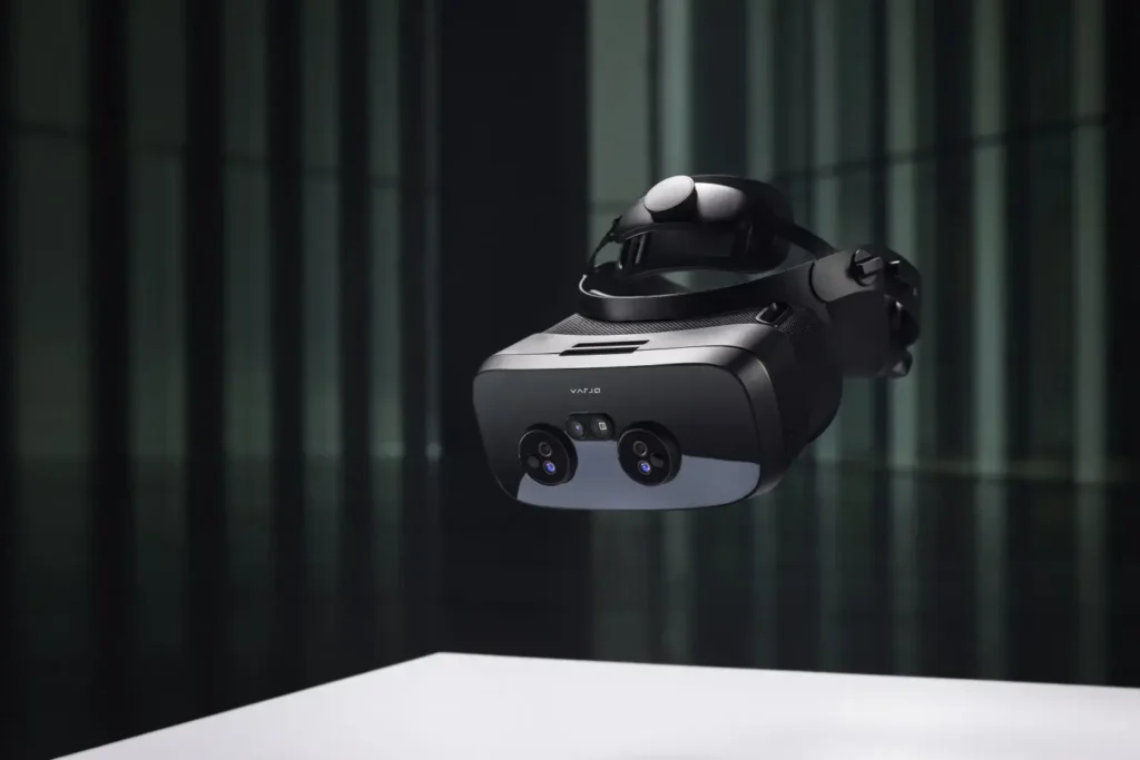 A Varjo virtual reality headset