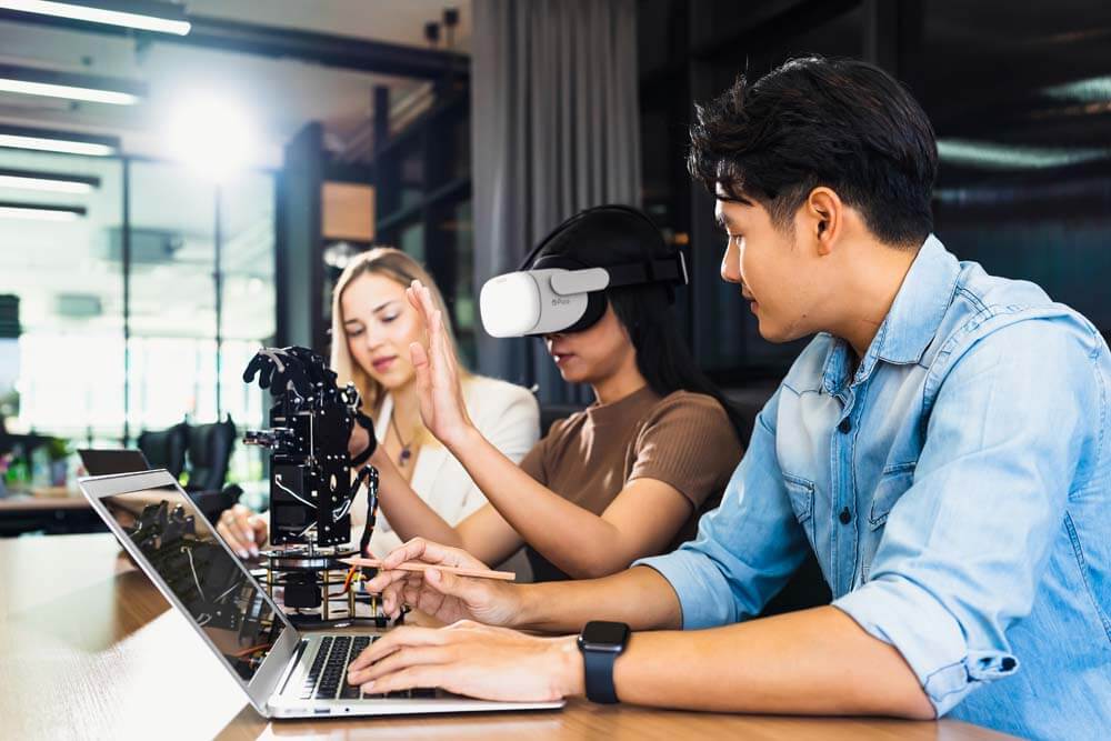 A Pico VR headset demonstration