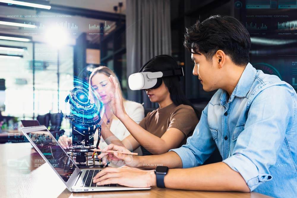 A Pico VR headset demonstration