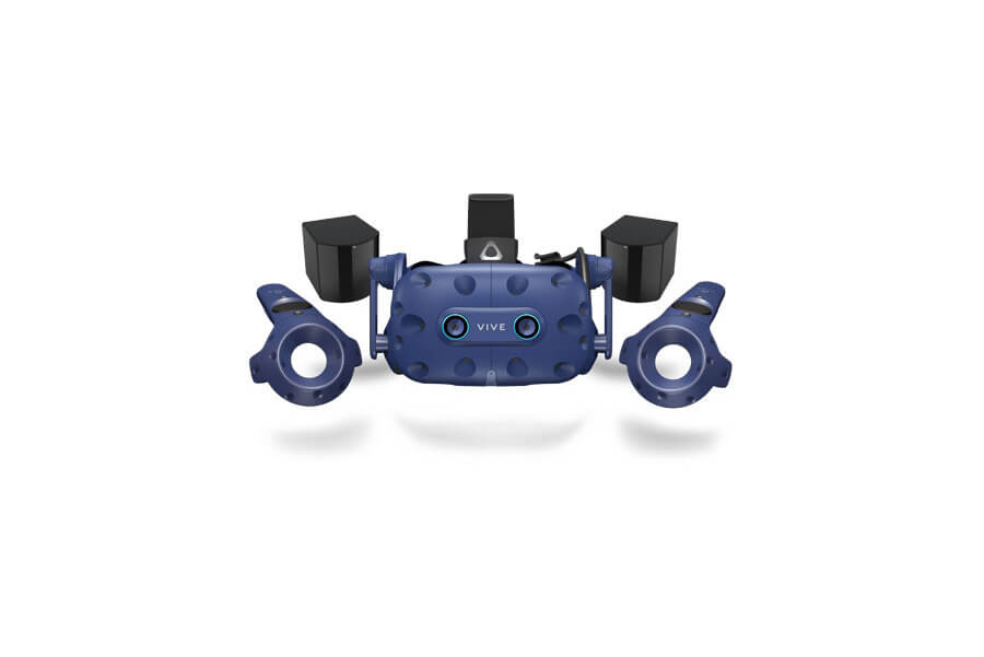 An HTC virtual reality headset