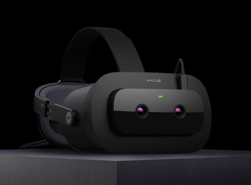 A Varjo virtual reality headset