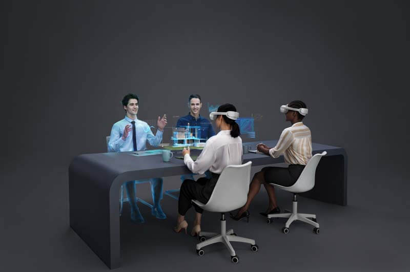 A demonstration of a Pico VR headset