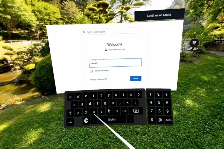 A virtual reality login