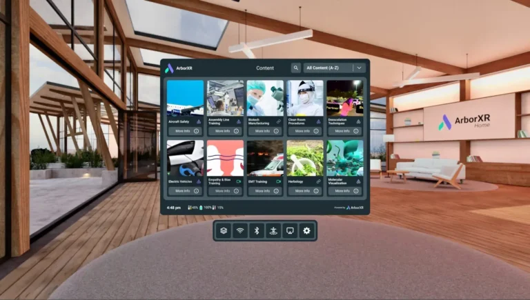 An ArborXR vr display